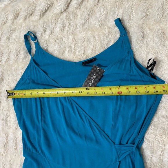 CITY CHIC Women’s Elegant Blue Wrap Dress - Picture 14 of 14